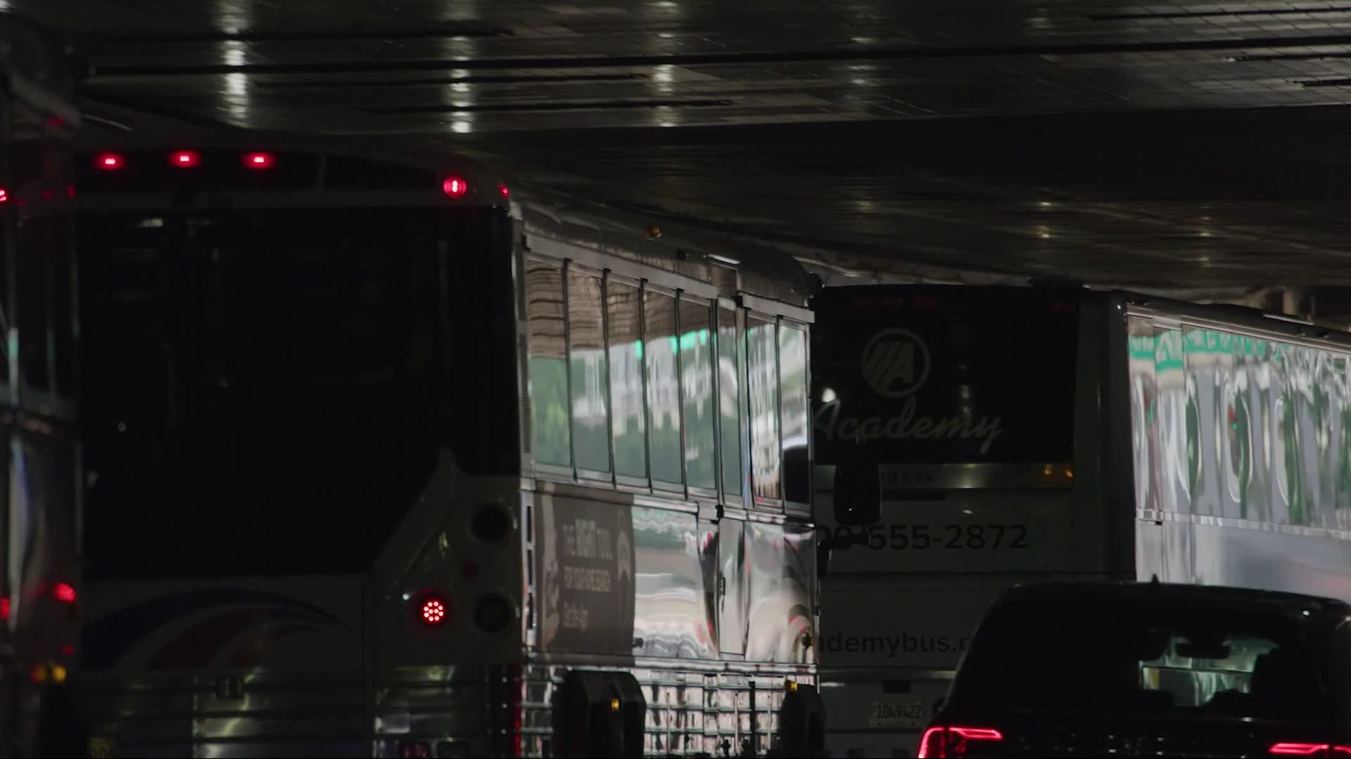 Brave Camp Year 1 — bus at night