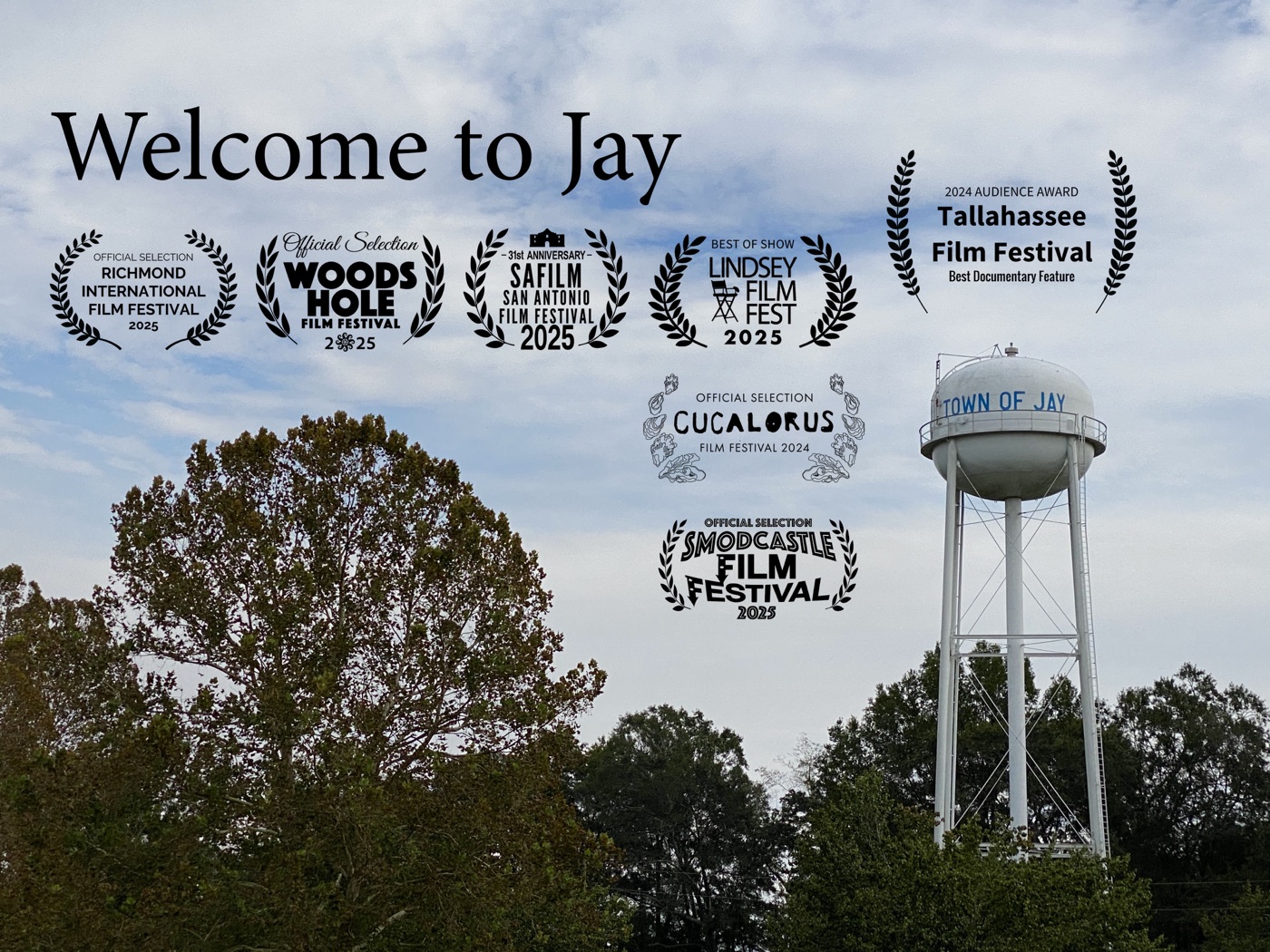 Welcome To Jay documentary — Town of Jay water tower